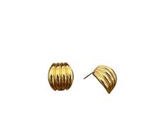 Orecchini a Forma di Arco a Strisce minimaliste ad ago per Le Donne Accessori per Gioielli di Moda alla Moda