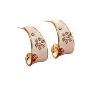 Orecchini a forma di C con olio a goccia smaltata per le donne, accessori di gioielli alla moda ed eleganti, regalo di compleanno per San Valentino per la festa della mamma