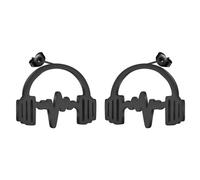 Orecchini a forma di cuffie cave, musicisti, cantanti, orecchini per donne e uomini, gioielli musicali, regalo, Acciaio inossidabile