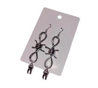 Orecchini a forma di cuore con ciliegie, orecchini con denti carini, perfetti per feste e casual alla moda casual, Taglia unica, come descritto, come descritto
