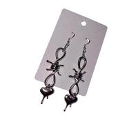 Orecchini a forma di cuore con ciliegie, orecchini con denti carini, perfetti per feste e casual alla moda casual, Taglia unica, come descritto, come descritto