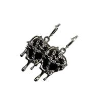 Orecchini a forma di cuore gotico moderno orecchini a stella gioielli fatti a mano per usura quotidiana unica o occasioni speciali regalo gotico per voi, Taglia unica, come descritto