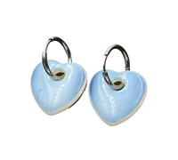 Orecchini a forma di cuore in cristallo bohémien, eleganti orecchini da donna, One Size, Pietra, Non pietra preziosa