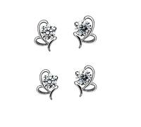 Orecchini a forma di cuore per la mamma, regalo di cristallo, 2 pezzi, orecchini con pietra portafortuna, orecchini boutique per donna