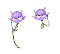 Orecchini a forma di diavolo alla moda per le donne in lega di alta politica con design robusto posts accessori gioielli alla moda, Taglia unica, come descritto
