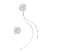 Orecchini a forma di fiore di cristallo scintillanti decorazioni con strass leggeri e comodi per le donne scintillanti strass orecchini pendenti