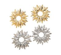 Orecchini a forma di fiore d'oro da donna orecchini a goccia barocchi eleganti gioielli alla moda regali da donna