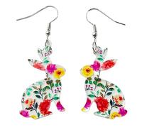 Orecchini a forma di fioriere colorati alla moda Un unico Dangle Semplice Pendente Orecchino Partito Gioielli Fascino Orecchino Unico Dangle Statement, Taglia unica, come descritto