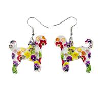 Orecchini a forma di fioriere colorati alla moda Un unico Dangle Semplice Pendente Orecchino Partito Gioielli Fascino Orecchino Unico Dangle Statement, Taglia unica, come descritto