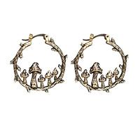 Orecchini a forma di fungo Dolce Dangle Gioielli Alla Moda Per Le Donne Oro Cerchio C Gioielli Regali Ornamento A Forma di C Orecchini Per Le Donne