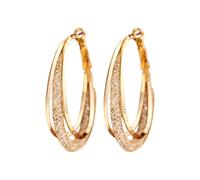 Orecchini a forma di margherita per Lymphvity, magnetoterapia, Activity Hoop Acupuncture Earrings Fashion Jewelry Orecchini in argento ossidato (oro, taglia unica)