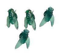 Orecchini a forma di mosca simulati, anallergici, con colofonia verde, umoristica, alla moda, per pelli sensibili, sicure per la pelle, gioielli in resina, Misura unica, come descritto, come descritto