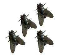 Orecchini a forma di mosca strana con colofonia ecologica, vestibilità comoda, umoristica, accessorio quotidiano, unico orecchio nero, Misura unica, come descritto, come descritto