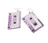 Orecchini a Forma di Nastro da Donna Orecchini Pendenti con Musica Retro Chic Creativo e utile Durability And Attraction