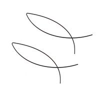 Orecchini a forma di pesce astratto fatti a mano dal design semplice e alla moda da donna, gioielli creativi e di squisita fattura, belli e attraenti