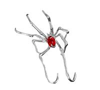 Orecchini a forma di ragno, alla moda, comodi, con clip, ideali per feste e Halloween, accessorio casual per tutti i giorni