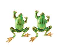 Orecchini a forma di rana con rivestimento ad olio verde a goccia, accessori alla moda per orecchie di animali, gioielli alla moda, graziosi orecchini a forma di animale, One Size, come descritto