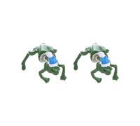 Orecchini a forma di rana, stile retrò, hiphop, punk, con cappello di Natale, rana, per lavoro, 2.1x1.5cm, Metallo