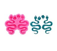 Orecchini a forma di serpente stampo | Stampo per orecchini in silicone in resina lucida - stampo portachiavi per decorazioni per stampo epossidico, regalo fai -da -te divertente per il compleanno di