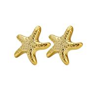 Orecchini a forma di stella marina alla moda, ipoallergenici, in metallo, perfetti per orecchie sensibili e accessori per le vacanze Orecchini alla moda per le vacanze, One Size, come descritto, come