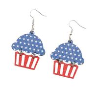 Orecchini a forma di stella patriottica con un tocco vintage orecchini unici perfetti per festeggiare noi eredità 4 luglio gioielli con bandiera americana
