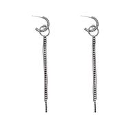 Orecchini a frange circolari con losanga personalizzato - gioielli semplici ed esclusivi per il petite