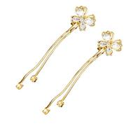 Orecchini a frangia multifilo a farfalla gioielli lunghi gioielli per occasioni speciali Accessori in metallo rame orecchini a goccia a farfalla, Misura unica, come descritto, come descritto