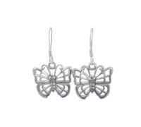 Orecchini a Gancio a Farfalla in Argento Sterling 925 Gioielli Y2K - Silverly