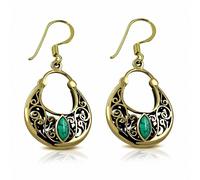 Orecchini A Gancio A Forma Di Spirale Alla Moda In Bro