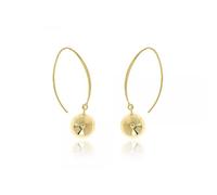 Orecchini A Gancio A Palla Pendenti In Oro Placcato 18 Carati Gioielli Donna