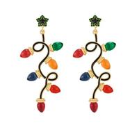 Orecchini a ghirlanda natalizi Design creativo per le vacanze | Gioielli unici per le donne festive | Versatile per l'abbigliamento quotidiano, la festa e l'appuntamento | Regalo per lei