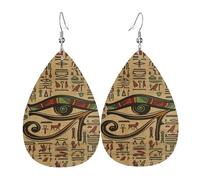 Orecchini A Goccia Ancient Egyptian Pyramids Symbols Evil Eye Innovativi Orecchini In Pelle Penzolare Lussuoso Ciondolo Con Pendente A Goccia Per Appuntamenti Accessori Feste