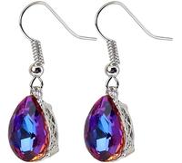 Orecchini a Goccia Colorati con zirconi cubici, Eleganti Pendenti a Goccia in Argento, Orecchini a Goccia per Matrimoni da Festa per Le Donne Beautiful Design