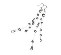 Orecchini a goccia con nappe per le donne in acciaio inox orecchini a goccia d'acqua eleganti gioielli per l'uso quotidiano orecchini versatili abiti, Misura unica, come descritto, come descritto
