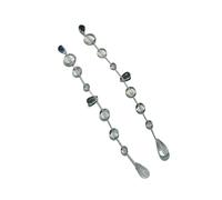Orecchini a goccia con nappe per le donne in acciaio inox orecchini a goccia d'acqua eleganti gioielli per l'orecchio per l'uso quotidiano resistenti agli orecchini a goccia regali, Misura unica, come
