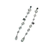 Orecchini a goccia con nappe per le donne in acciaio inox orecchini a goccia d'acqua eleganti gioielli per l'uso quotidiano eleganti orecchini regalo di compleanno lei, Misura unica, come descritto