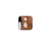 Orecchini a goccia con perle barocche da donna, eleganti gioielli geometrici in oro, accessori da sposa, feste formali, balli scolastici, accenti per anniversario, regalo di compleanno, Metallo, Non