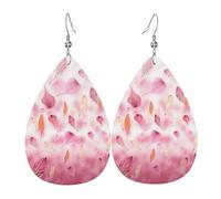 Orecchini a goccia con stampa a forma di petali, da donna, alla moda, idea regalo per San Valentino, decorazione da viaggio