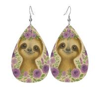 Orecchini A Goccia Cute S-Loth With Purple Flower Moda Orecchini Pendenti Squisito Ciondolo Con Pendente A Goccia Per Balli Feste Appuntamenti