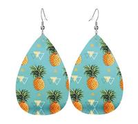 Orecchini a goccia da donna, a forma di ananas, con frutta tropicale, orecchini artistici a stella, gioielli pendenti contemporanei per feste e sociali
