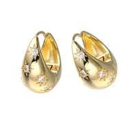 Orecchini a goccia d'acqua alla moda eleganti orecchini a goccia di fascino distintivo ciondolo circolare gancio per orecchio ornamento anelli per orecchie alla moda accessorio, Misura unica, come