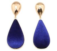 Orecchini a goccia d'acqua in metallo di velluto retrò, non facili da causare allergie, qualità affidabile, unico e accattivante, adatti per feste da donna, vita quotidiana e altri scenari-Bule