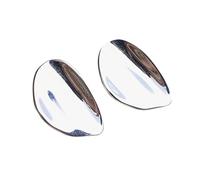 Orecchini a goccia d'acqua strutturati in argento con piegati Eleganti Compatti 2 G Peso Per Le Signore Leggeri Comodi Orecchini