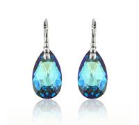Orecchini a goccia in argento sterling ganci realizzati con cristalli...