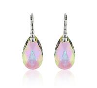 Orecchini a goccia in argento sterling ganci realizzati con cristalli...