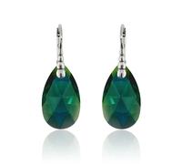 Orecchini a goccia in argento sterling ganci realizzati con cristalli...