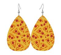 Orecchini A Goccia In Finta Pell Tasty Cheese And Ham Pizza Moda Orecchini In Pelle Squisito Ciondolo Con Pendente A Goccia Per Appuntamenti Matrimoni Balli