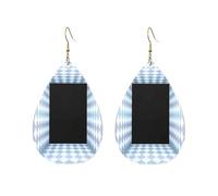 Orecchini A Goccia In Finta Pell Three-Dimensional Space Eleganti Orecchini In Pelle Penzolare Innovativi Ciondolo Con Pendente A Goccia Per Appuntamenti Feste Matrimoni