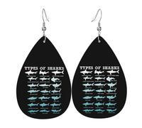Orecchini A Goccia In Finta Pell Types Of Sharks Leggeri Orecchini Pendenti Moda Ciondolo Con Pendente A Goccia Per Matrimoni Appuntamenti Accessori