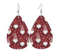 Orecchini A Goccia In Pelle Red Christmas Gnomes Lussuoso Orecchini Da Donna Moda Ciondolo Con Pendente A Goccia Per Uso Quotidiano Appuntamenti Feste